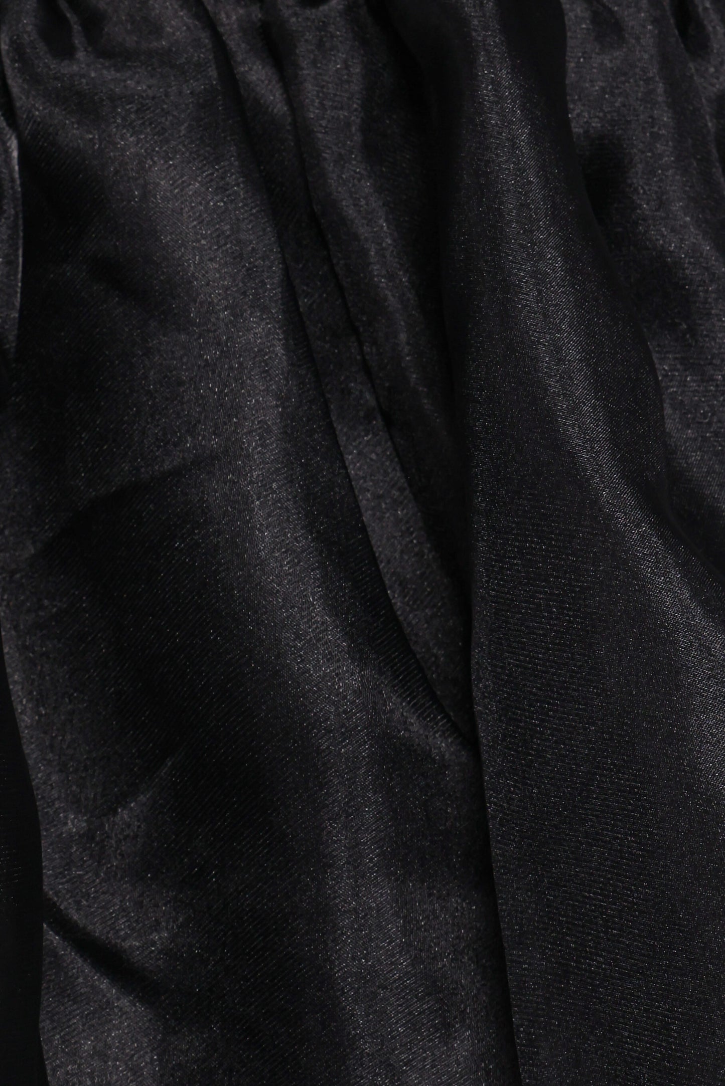 Solenne Puff Sleeve Peplum Organza Top - Black