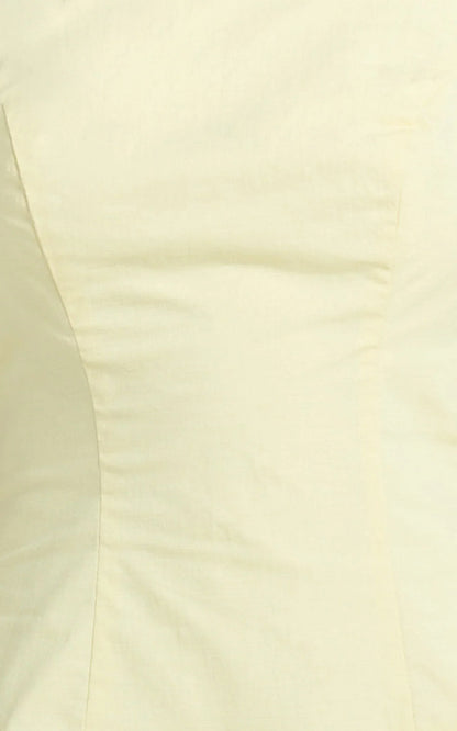 Izira Mini Dress - Boat Neck Drop Waist Shift Dress in Butter Yellow