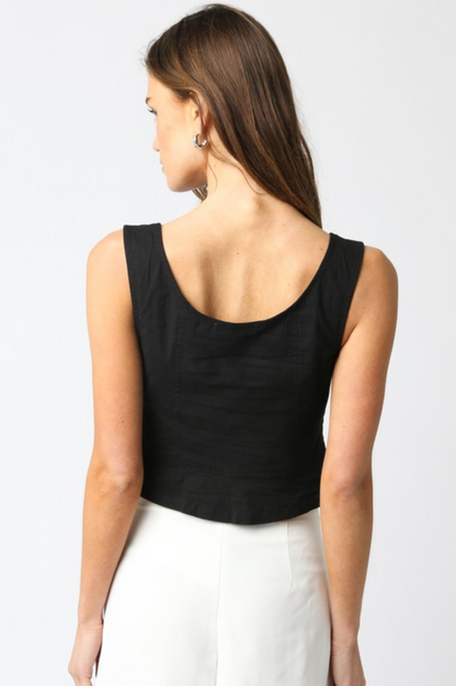 Winnie Button Top