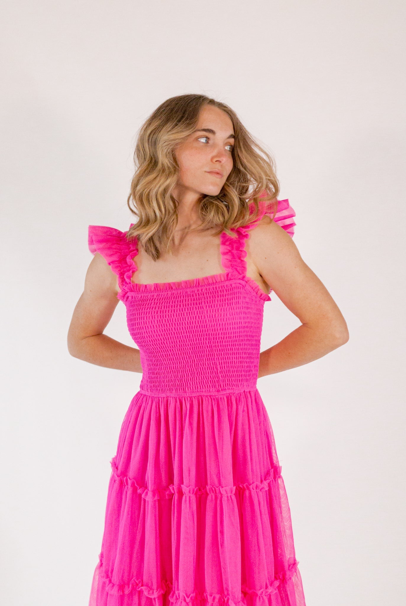 Carmie Tulle Maxi・Fuschia