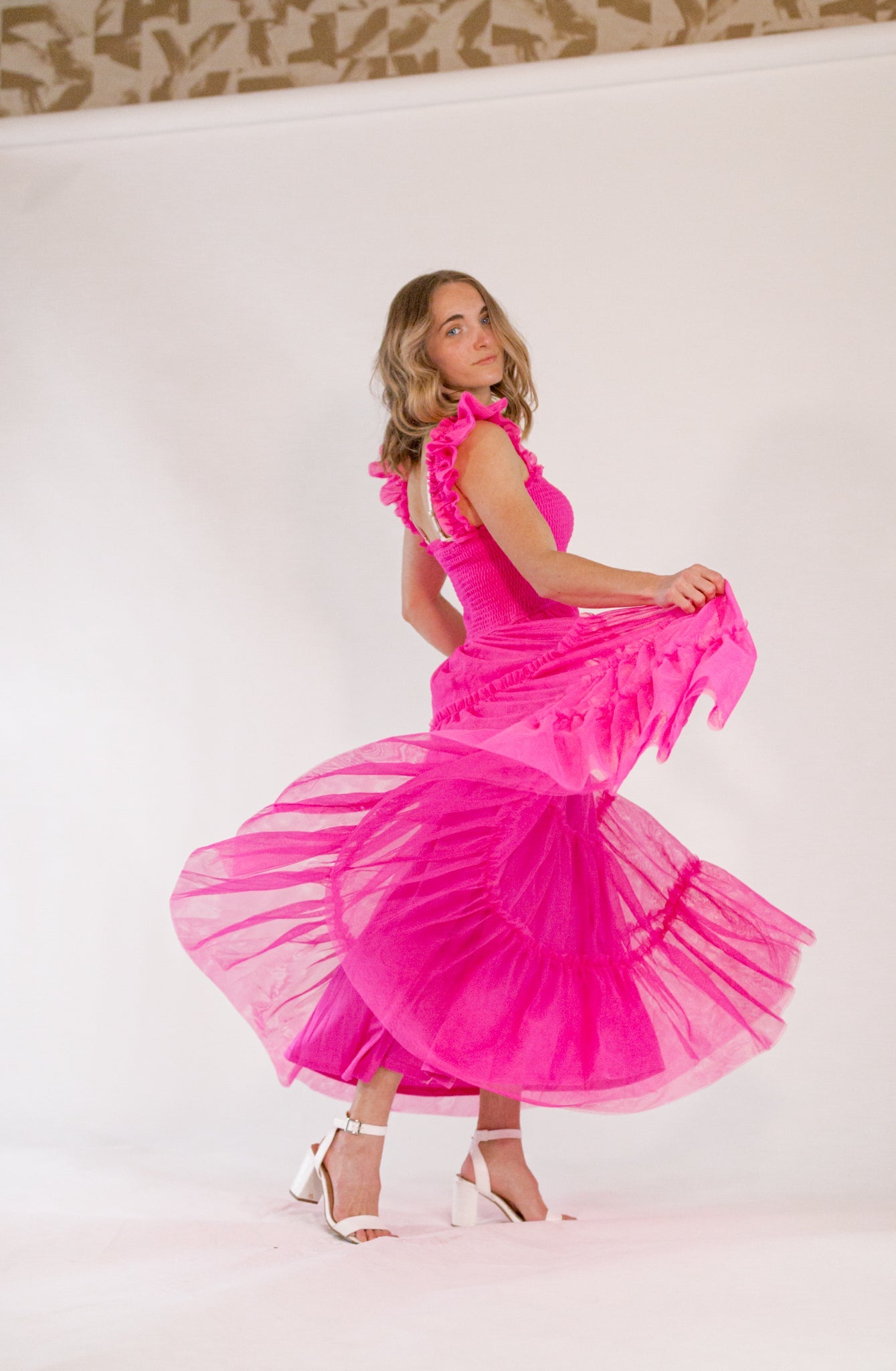 Carmie Tulle Maxi・Fuschia