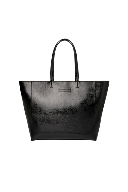 Black Studded Tote Bag