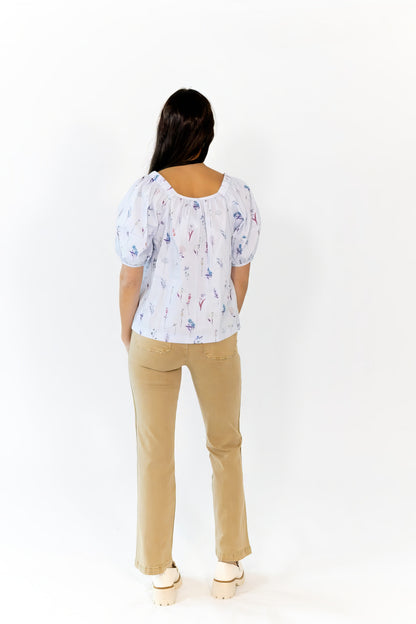 Reina Smocked Floral top
