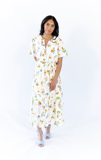 Kimmy Floral Midi Dress  ⤫ Restocked