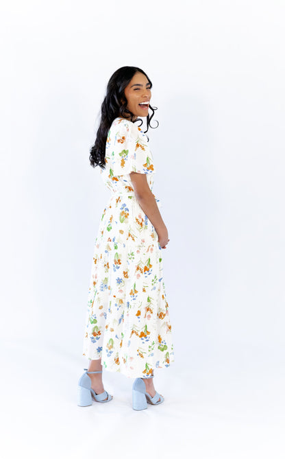 Kimmy Floral Midi Dress  ⤫ Restocked