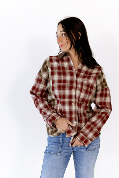 Katria Plaid Button Down
