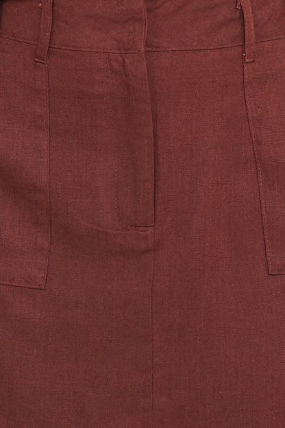 Shaw Mini Skort - Chocolate Brown