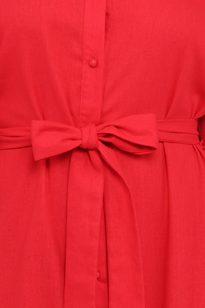 Kirrily Midi Dress - Red