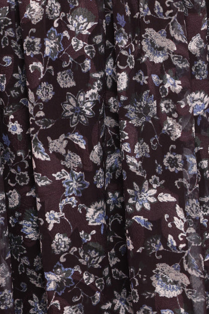 Myles Maxi Dress - Brown/Blue Floral
