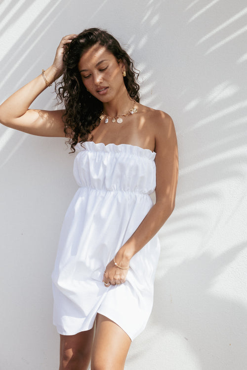 Stratton Mini Dress - White