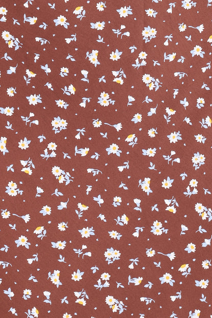 Talitha Maxi Dress - Brown Floral