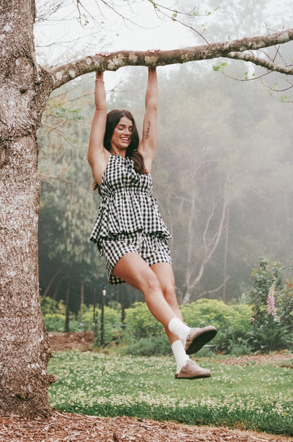 Rory Top - Black Gingham