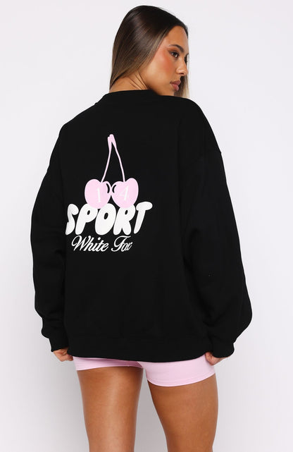 Club 14 Peyton Oversized Sweater Black