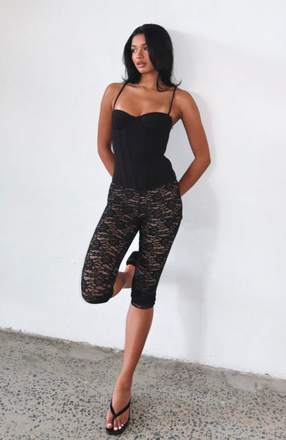 Moonlight Dance Bustier Black